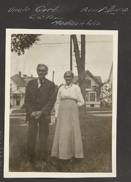 Unknown, [Uncle Carl and Aunt Dora in Madison, Wis.]