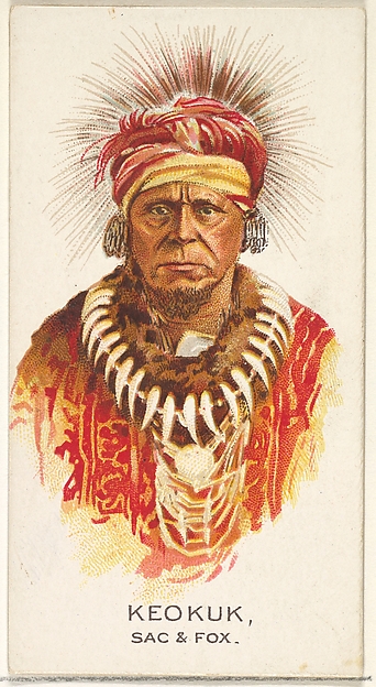 Allen & Ginter, Keokuk, Sac and Fox, from the American Indian Chiefs series (N2) for Allen & Ginter Cigarettes Brands