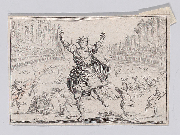 Anonymous, Reverse Copy of Escarmouche dans un Circque (Skirmish in a Circus), from "Les Caprices"