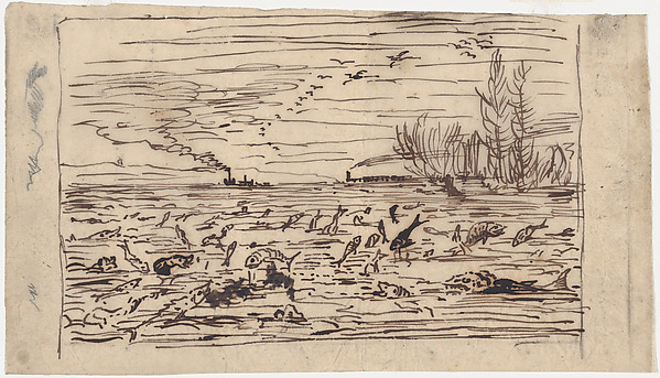 Charles-François Daubigny, Rejoicing of the Fish at the Departure of the Cabin boy
