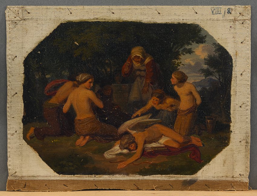 Gustav Metz, Szene mit gestürztem Amor, 1845/1848