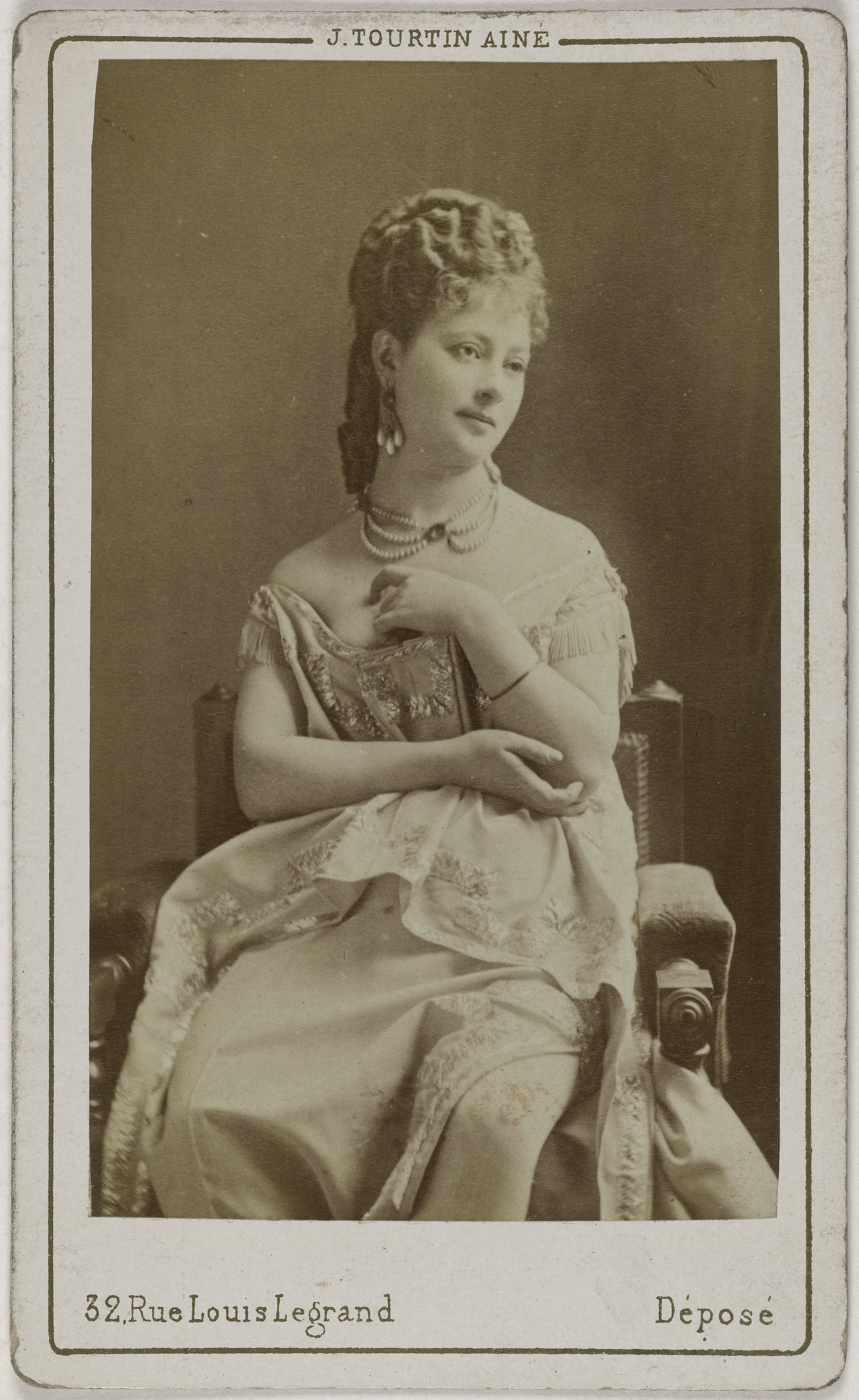 Joseph Tourtin, Portrait d'Elise Damain (actrice aux théâtres du Palais Royal, de l'Ambigü et du Vaudeville)