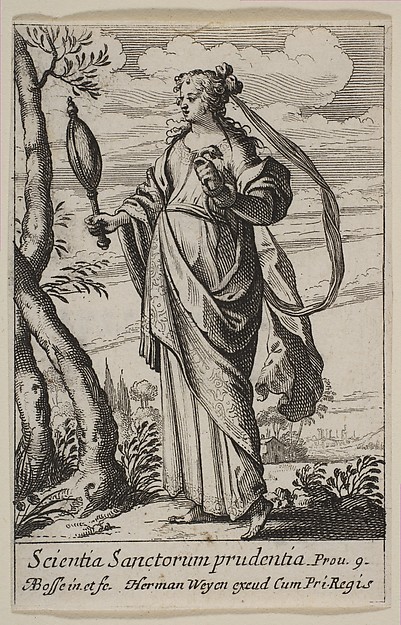 Abraham Bosse, Prudence, from "The Virtues" (Les Vertus)