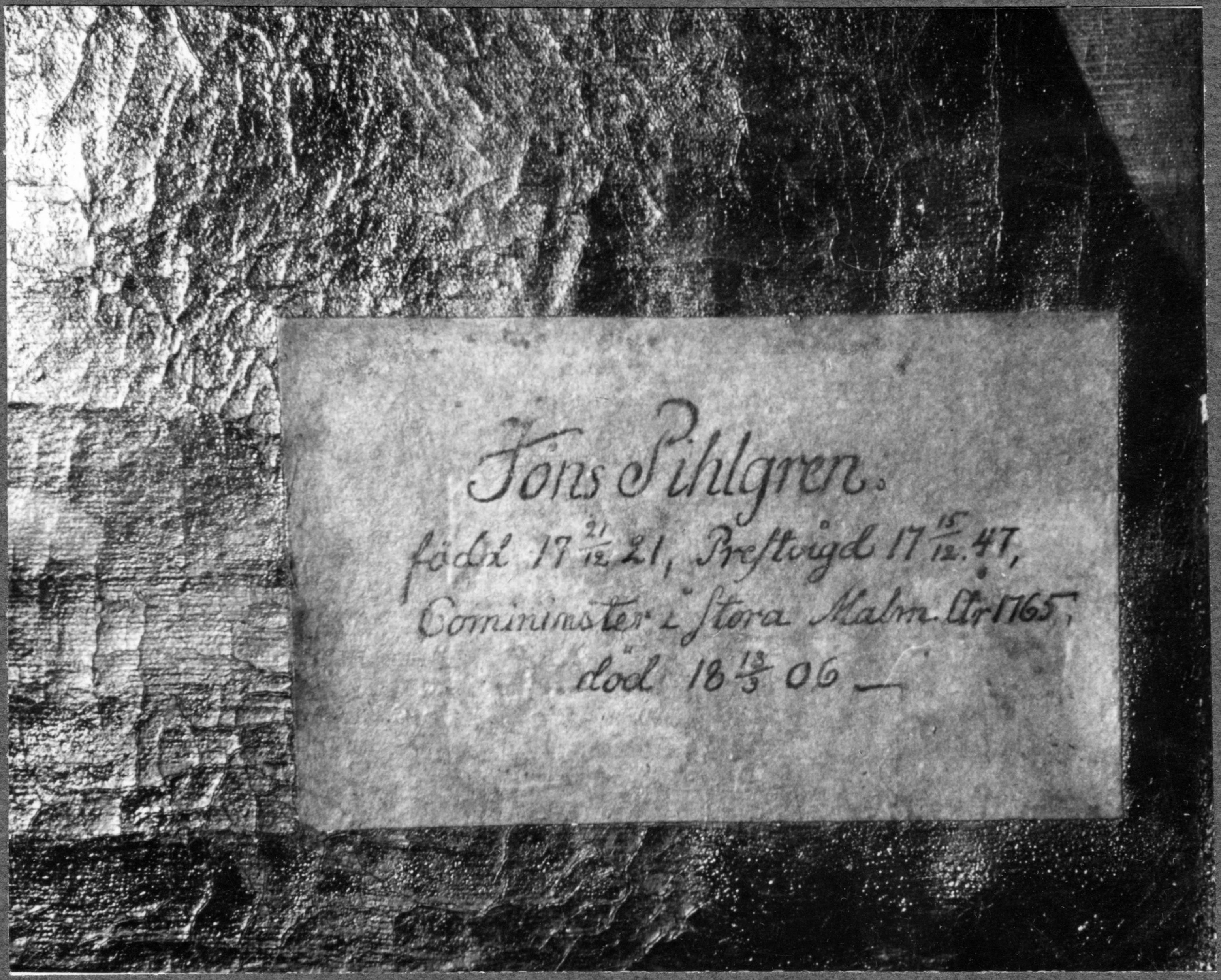 Hjalmar Gustavson, Stora Malms kyrka