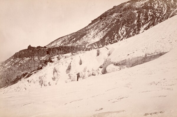 Carleton Watkins, [Whitney Glacier, Mount Shasta]