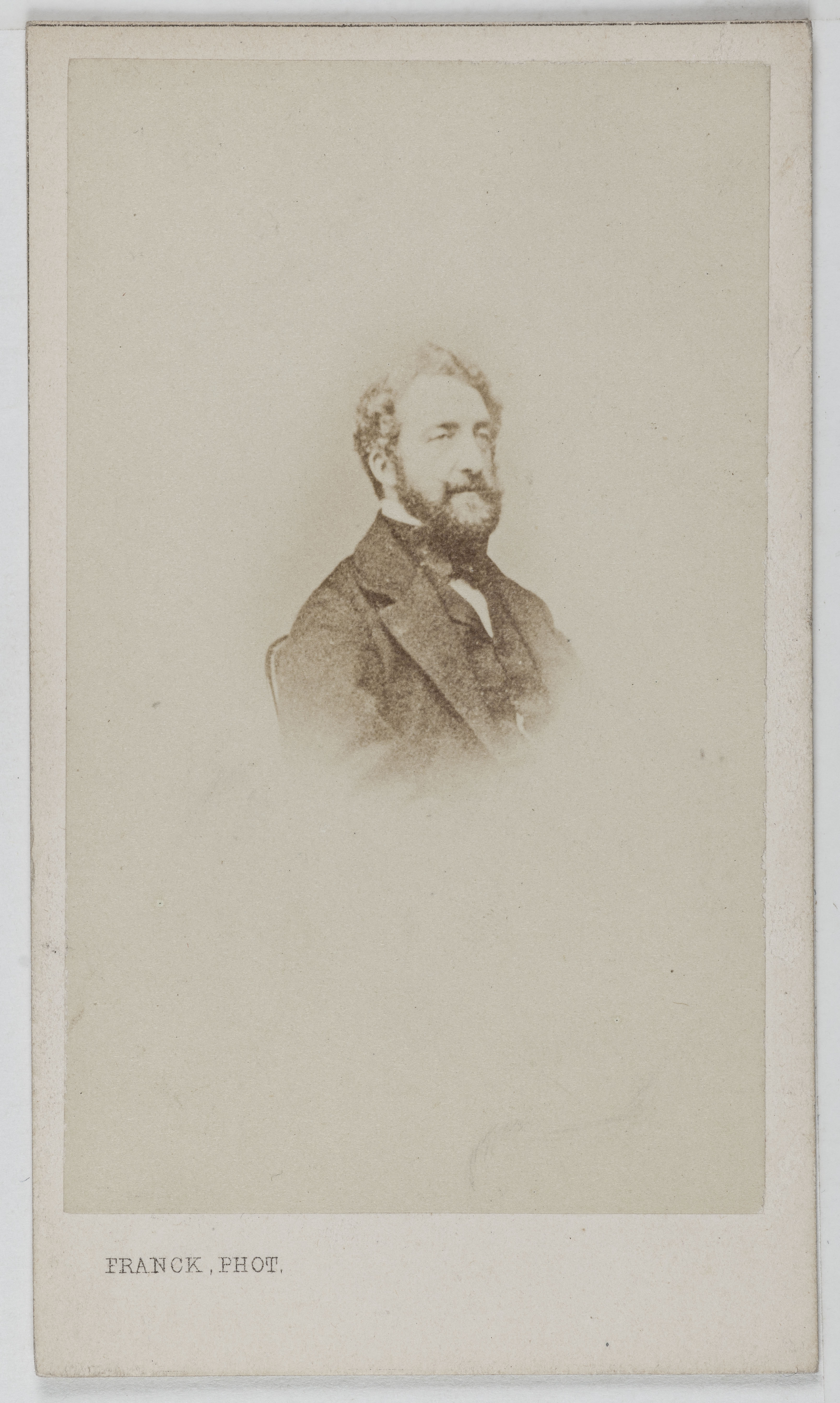 Franck, Portrait de Louis Charles d'Orléans (1814-1896), duc de Nemours, deuxième fils du roi Louis-Philippe et lieutenant général.