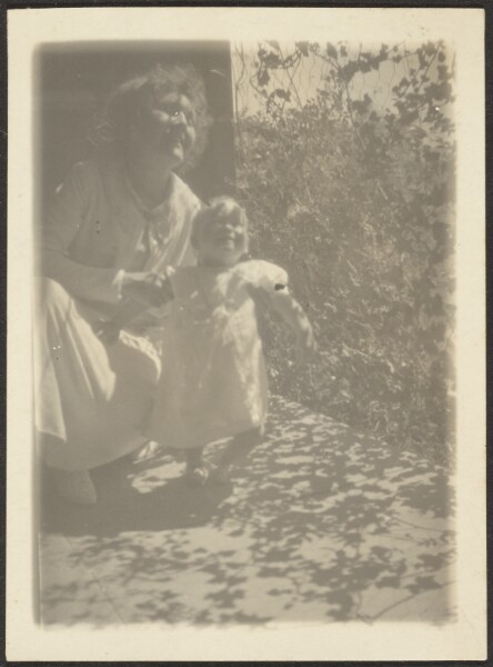Louis Fleckenstein, [Woman and Baby in Dappled Light]