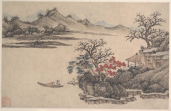 Shen Zhou, Landscape with Autumn Foliage