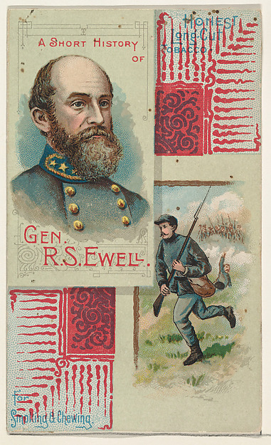 W. Duke, Sons & Co., A Short History of General R. S. Ewell, from the Histories of Generals series (N114) issued by W. Duke, Sons & Co. to promote Honest Long Cut Smoking and Chewing Tobacco