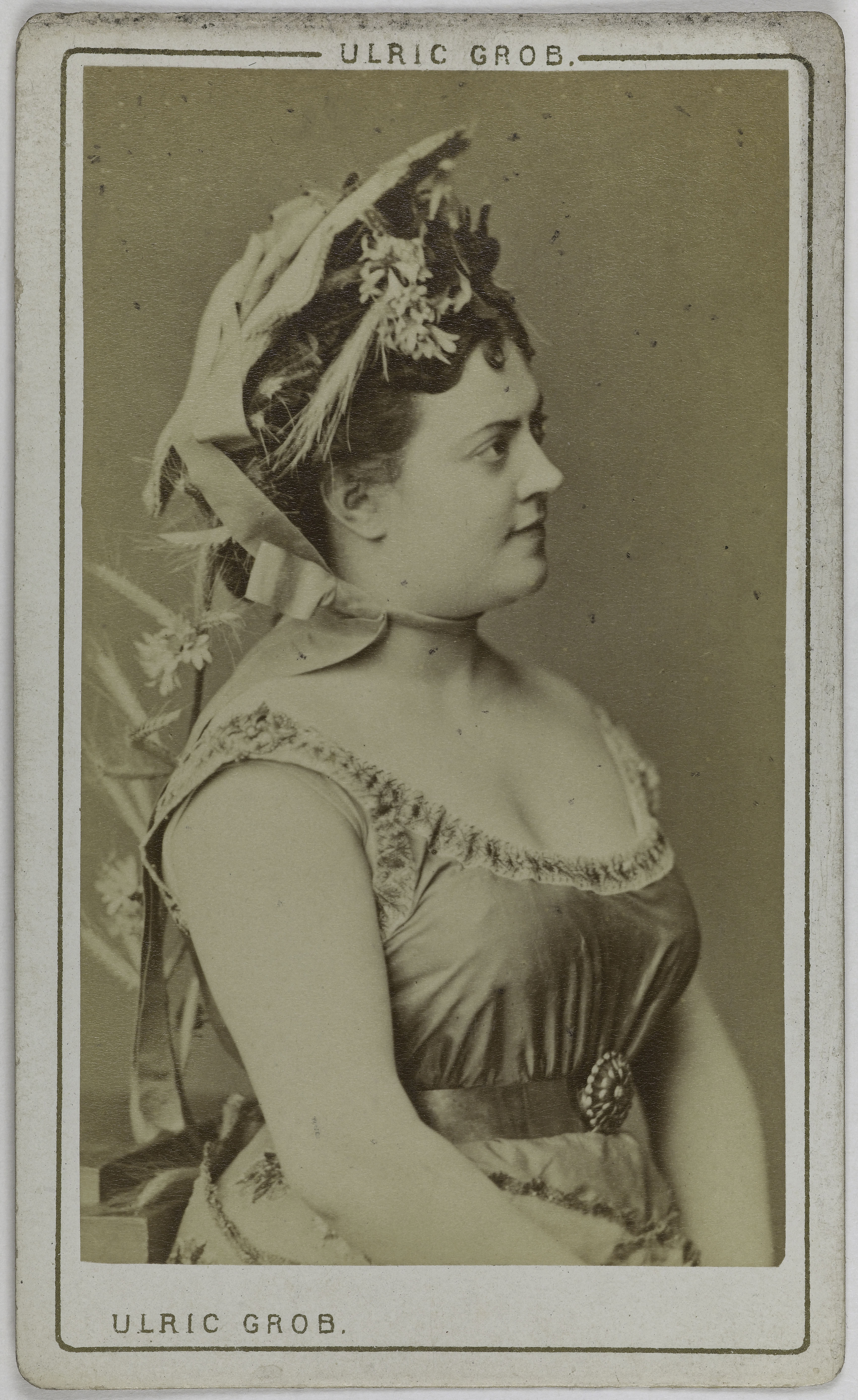 Ulric Grob, Portrait de Perier ou Perrier, (Marie Amélie Petit, dit), (1842-1909), (actrice)
