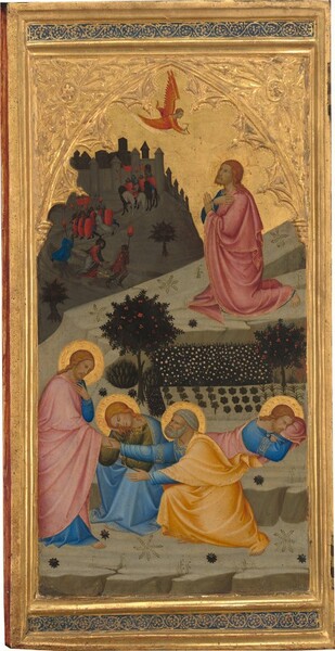 Andrea Vanni, Scenes from the Passion of Christ: The  Agony in the Garden [left panel]