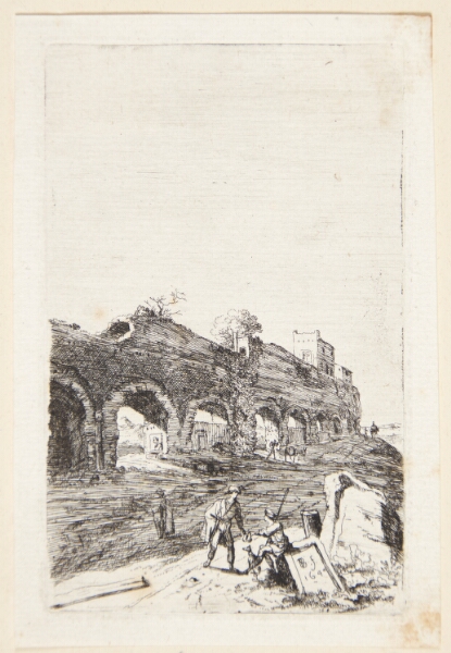 Bartholomeus Breenbergh, Ruinerne af akvædukten ved Mezza Via nær Rom