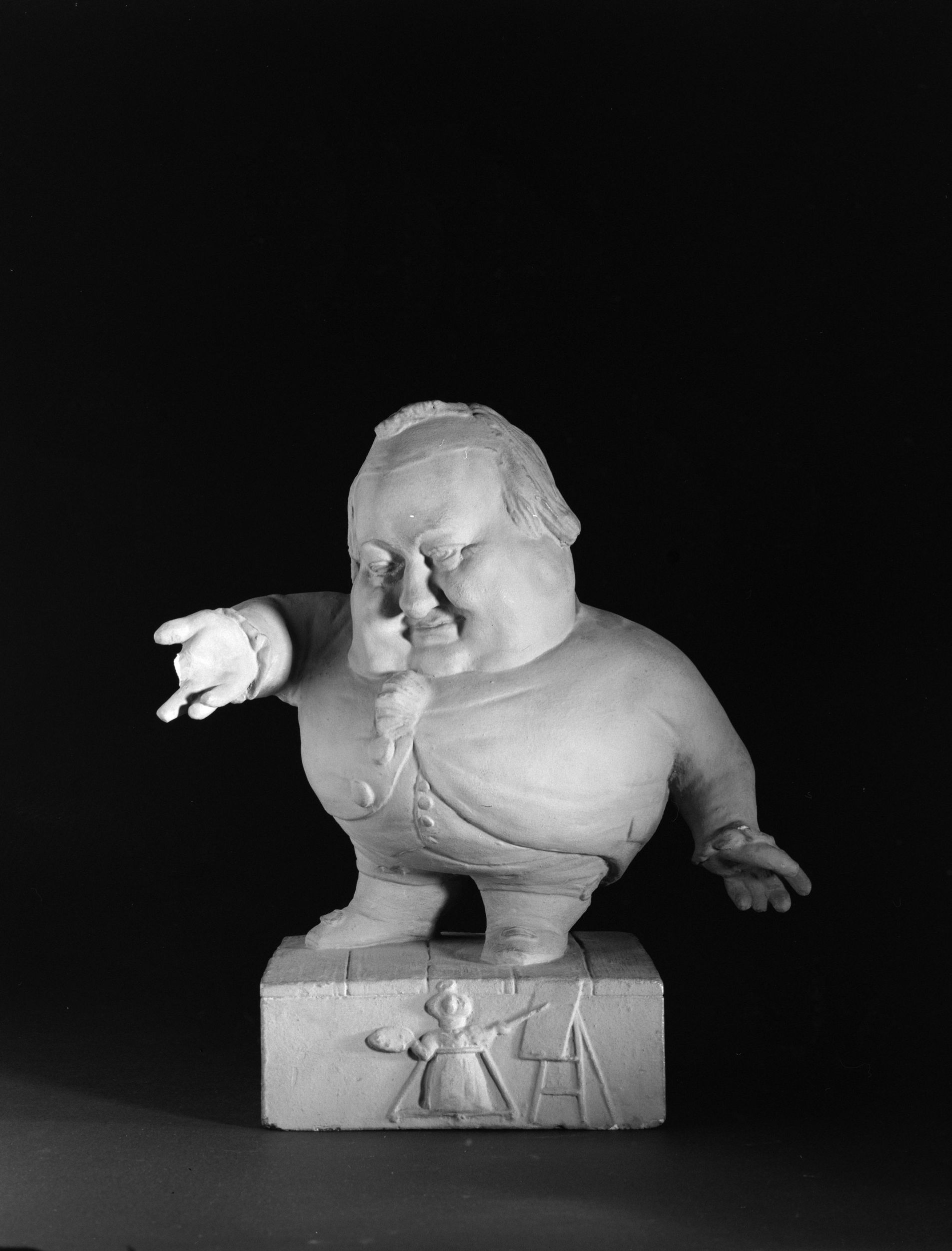 Jean Pierre Dantan, Portrait-charge d' Emmanuel-Augustin Lepeintre, dit Lepeintre Jeune (1788-1847), acteur