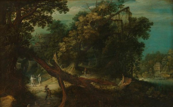 Adriaen van Stalbemt, Shooters in a Forest Glade