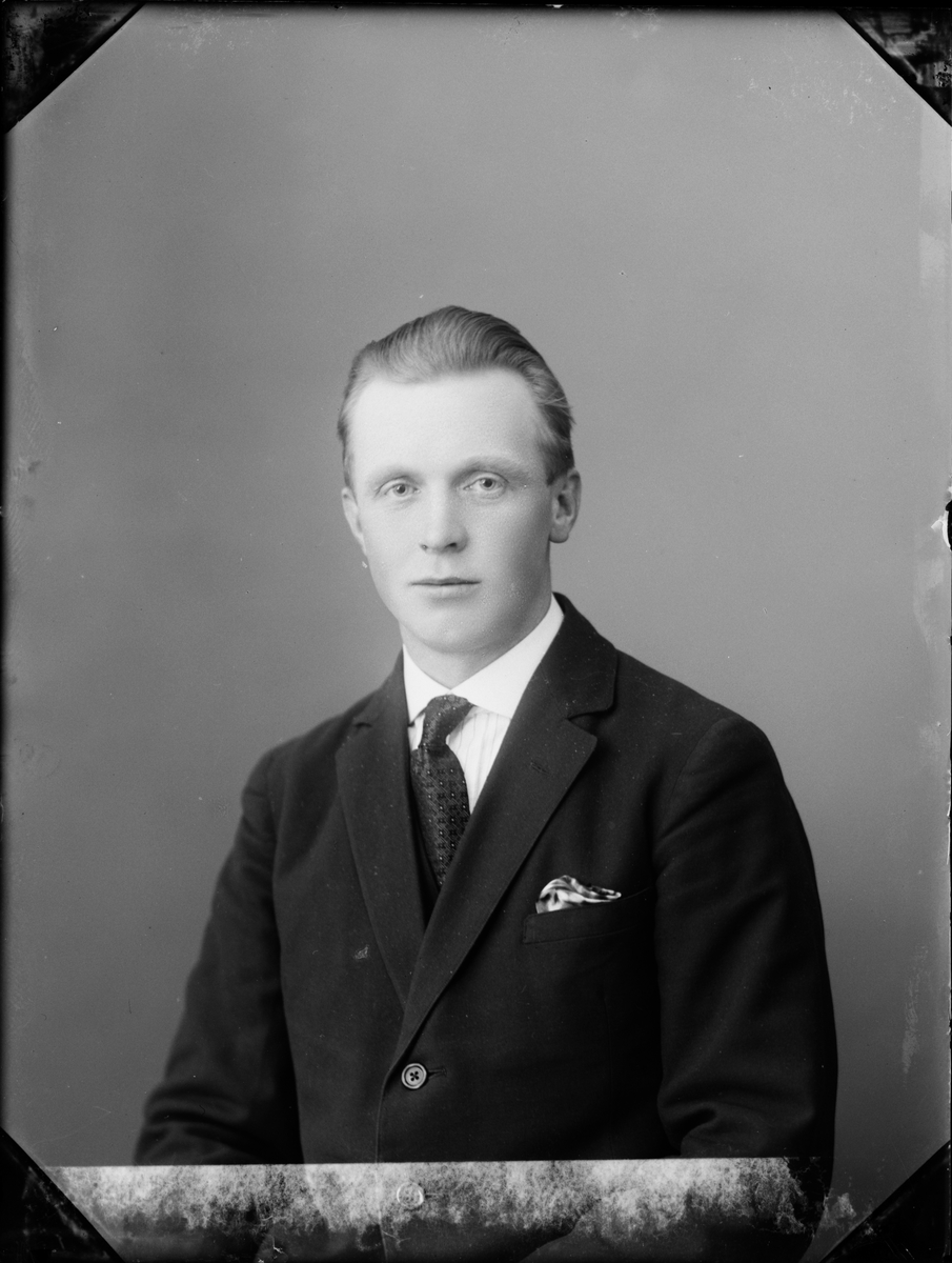 Skötsner-Edhlund, Ateljéporträtt - Helmer Norring, Östhammar, Uppland