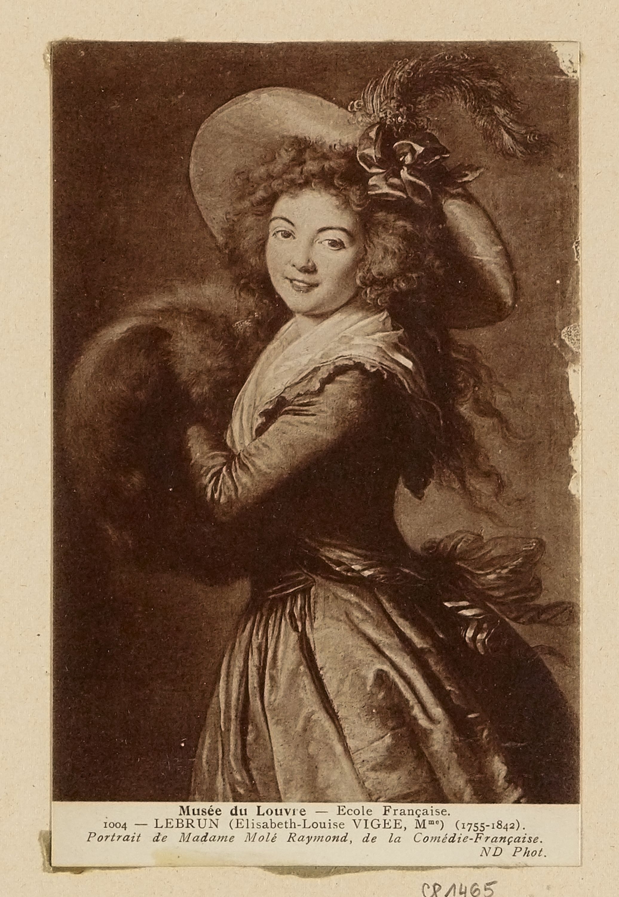Inconnu, [...] Portrait de Madame Molé Raymond, de la Comédie-Française.