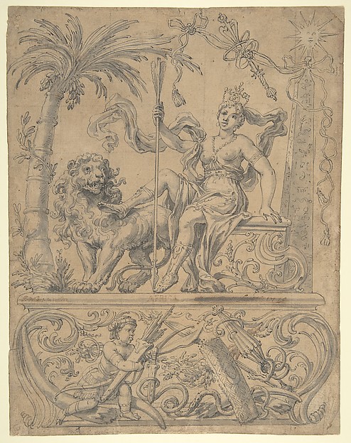Godfried Maes, Allegory of Africa, from the Four Continents