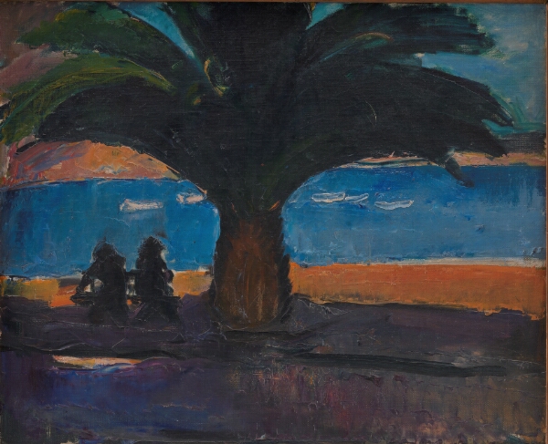 J.A. Jerichau (II), Den tykke palme. Udsigt fra Villefranche
