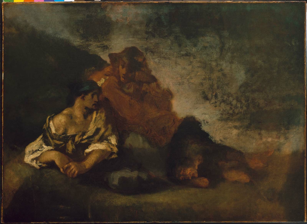 Jean-François Millet, Two Reclining Figures