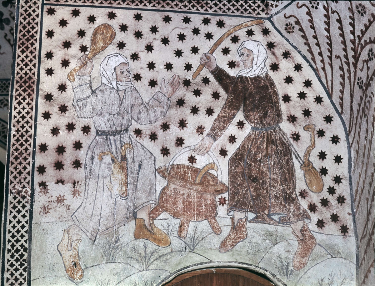 Bengt Backlund, Kalkmålning i Dannemora kyrka, Uppland 2003
