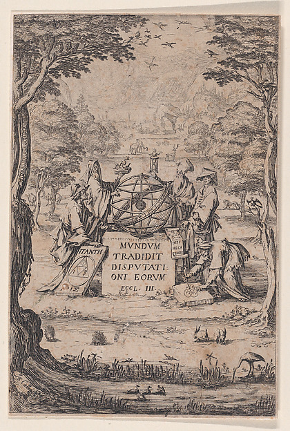 Jacques Callot, Frontispiece, from "Sacra Cosmologia, pièce appelée aussi Le Titre aux Astrologues" (Sacra Cosmologia, also called The Title Page for The Astrologers)