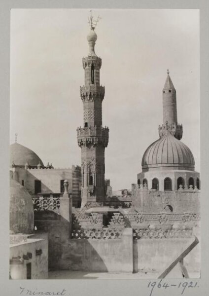 K.A.C. Creswell, Minaret of Mamluk Sultan al-Ashraf Qaytbay, Mosque of al-Azhar, Cairo