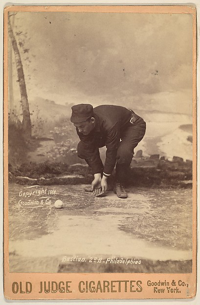 Goodwin & Company, Bastian, 2nd Base, Philadelphia, from the series Old Judge Cigarettes