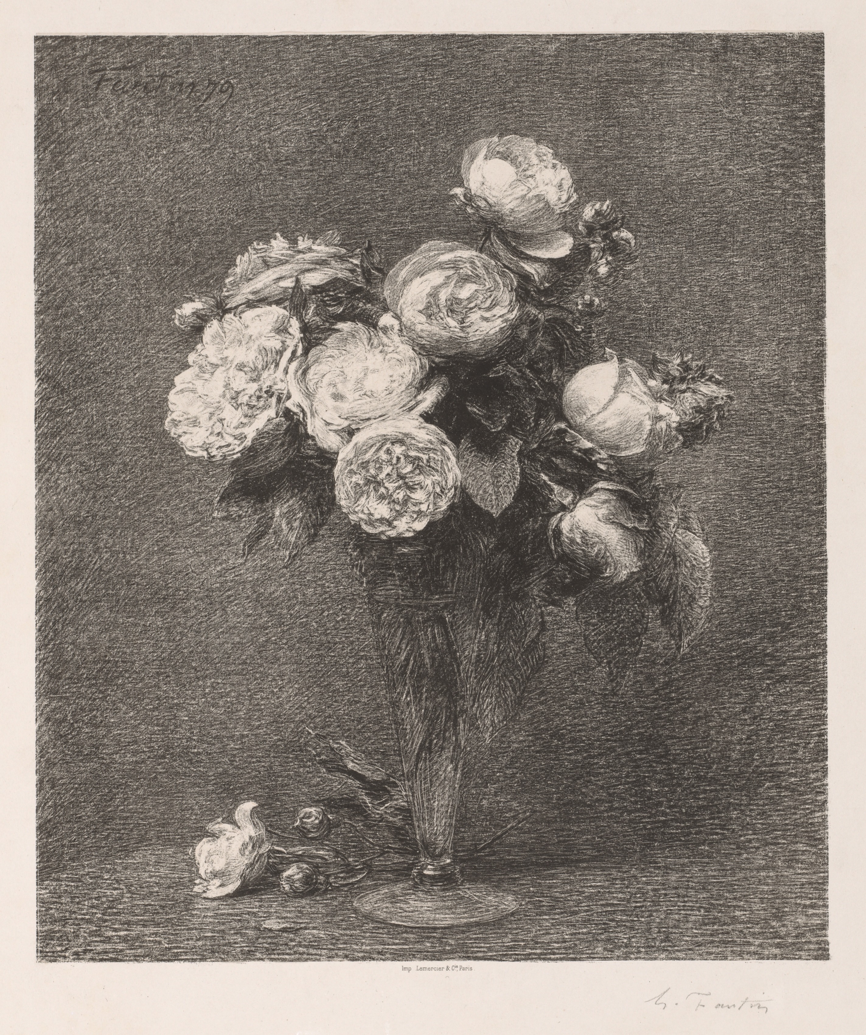 Henri Fantin-Latour, Bouquet of Roses