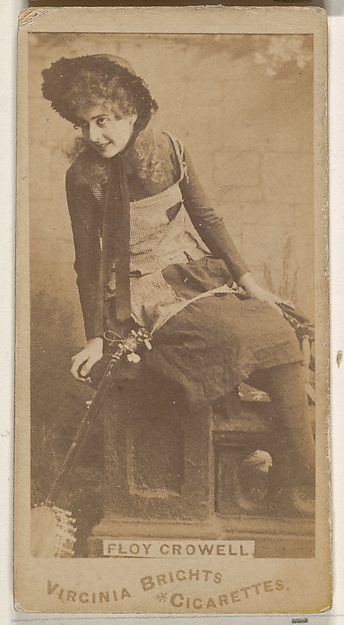 Allen & Ginter, Floy Crowell, from the Actors and Actresses series (N45, Type 1) for Virginia Brights Cigarettes