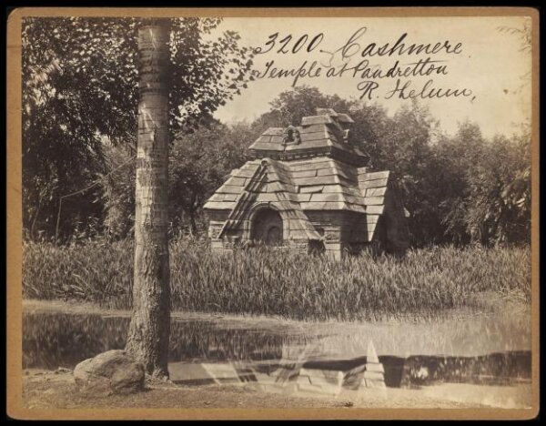Francis Frith, Cashmere.  Temple at Pandretton R. Jhelum