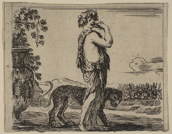 Stefano della Bella, Bacchus, from 'Game of Mythology' (Jeu de la Mythologie)