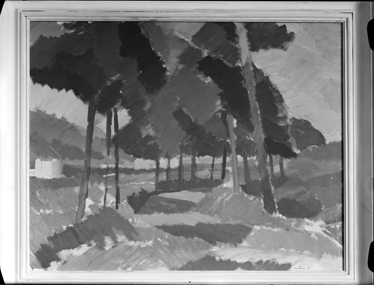Paul Sandberg, Tavla painted by Carl Herman Wetterwik 1946, Uppsala
