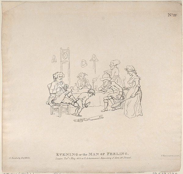 Thomas Rowlandson, Evening, or, the Man of Feeling