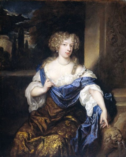 Caspar Netscher, Portrait of Helena Ctaharina de Witte 91661-95), wife of Iman mogge, lord of Haamstede