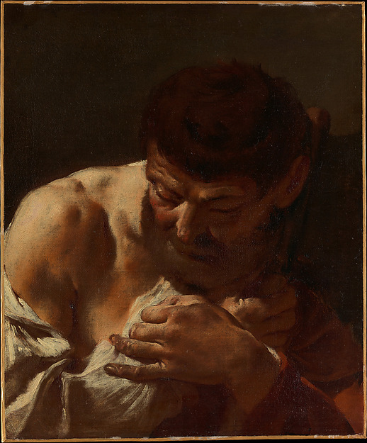 Giovanni Battista Piazzetta, Bust of a Man (Saint Matthias?)