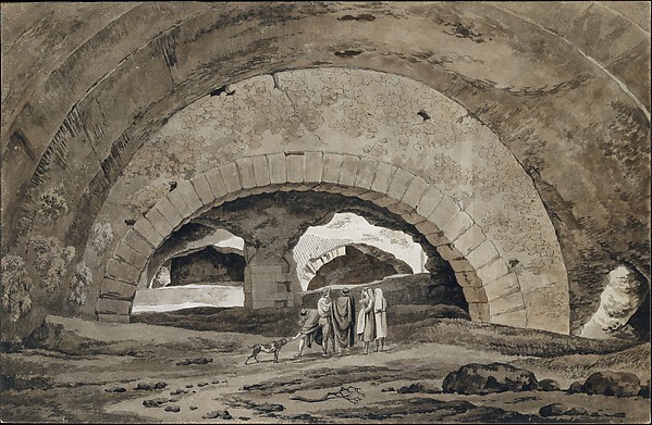 Hendrik Voogd, The Interior of the So-called Stables of Maecenas at Tivoli