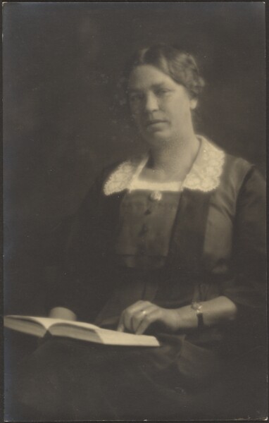 Louis Fleckenstein, [Portrait of a Woman with Open Book]