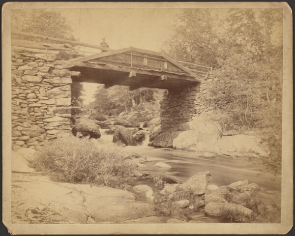 Unknown, [Man standing on bridge]