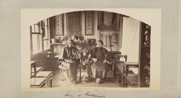 Carleton Watkins, Interior of Restaurant [Chinatown, San Francisco]