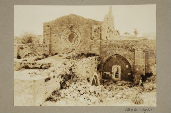 K.A.C. Creswell, Gaza, Church (now Mosque), west front