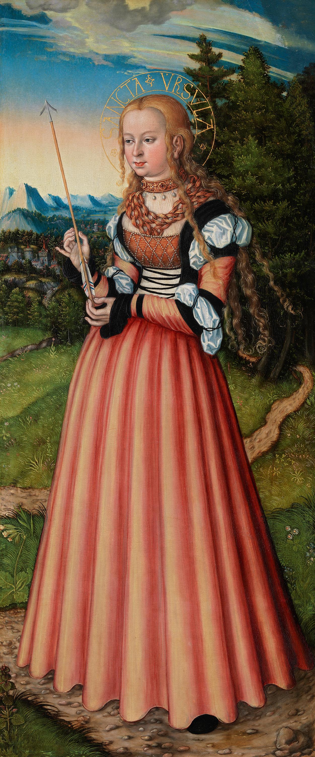 Lucas Cranach the Elder, Pfirtscher Altarpiece: Saint Ursula