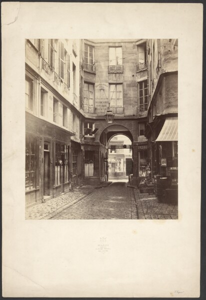 Charles Marville, Passage Saint-Guillaume (disparu) le rue de Richelieu