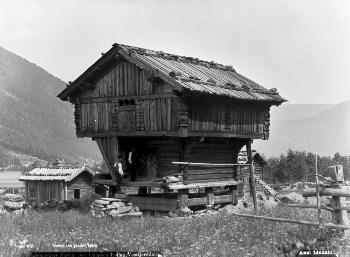 Axel Lindahl, Prot: Telemarken Stabur på gården Rollag, Vestfjorddalen