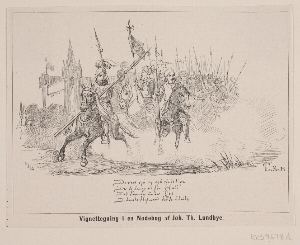 F. Hendriksen, Vignettegning i en Nodebog