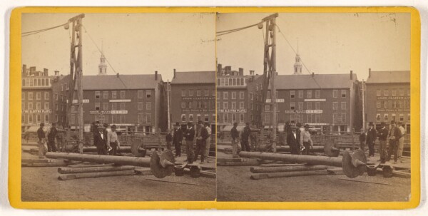 Unknown, Providence Water Works. Screw Piles for supporting 24 inch Water Main across the Providence River, in the City of Providence.
