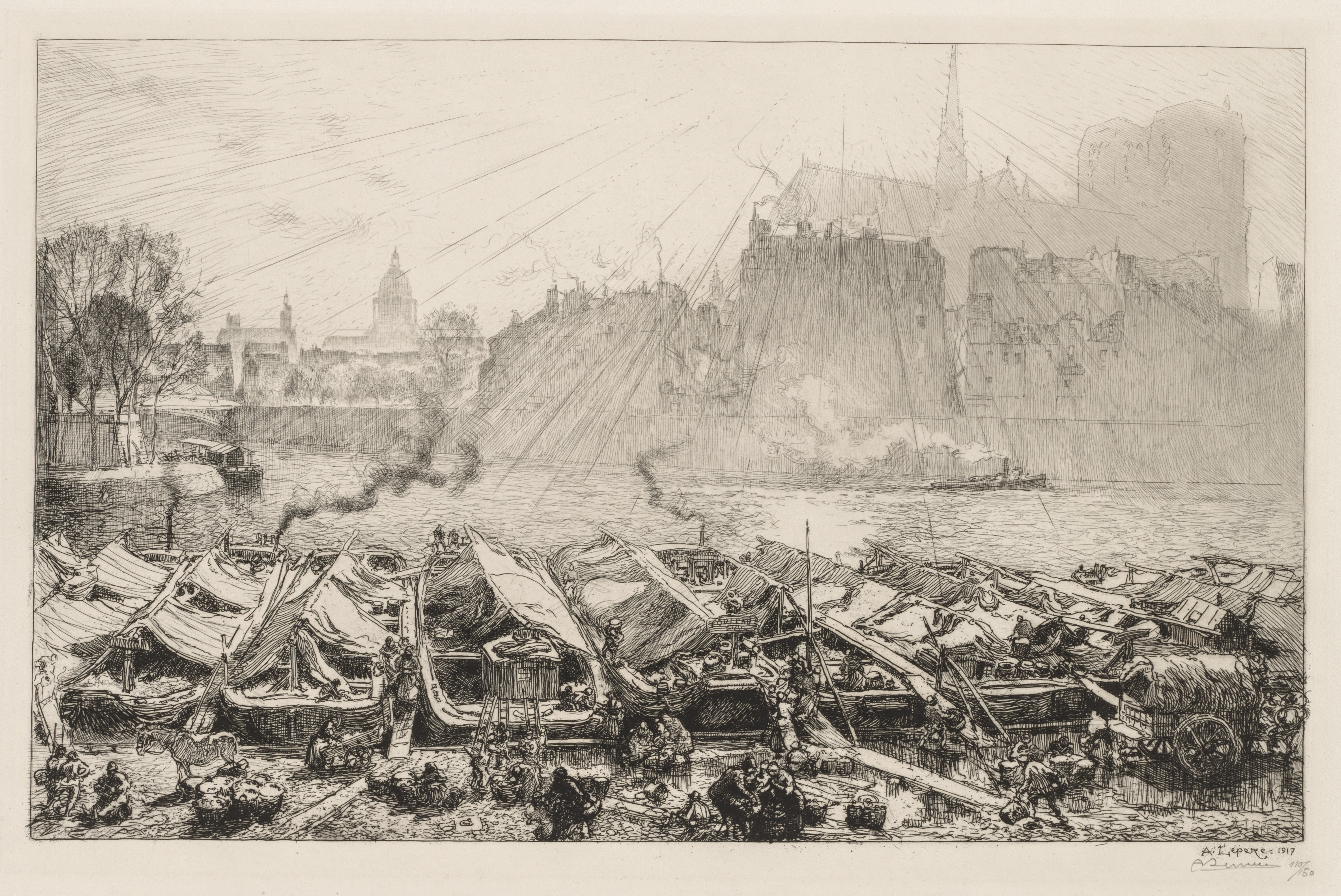 Auguste Louis Lepère, Le Grande Marché aux Pommes