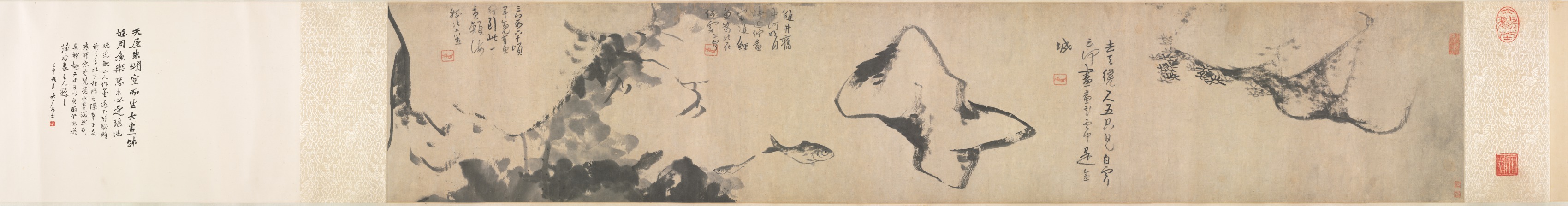 Bada Shanren, Fish and Rocks