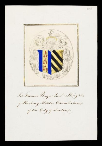 Unknown, Sir Thomas Player, Knight of Hackney, Middlesex, Chamberlain of the City of London