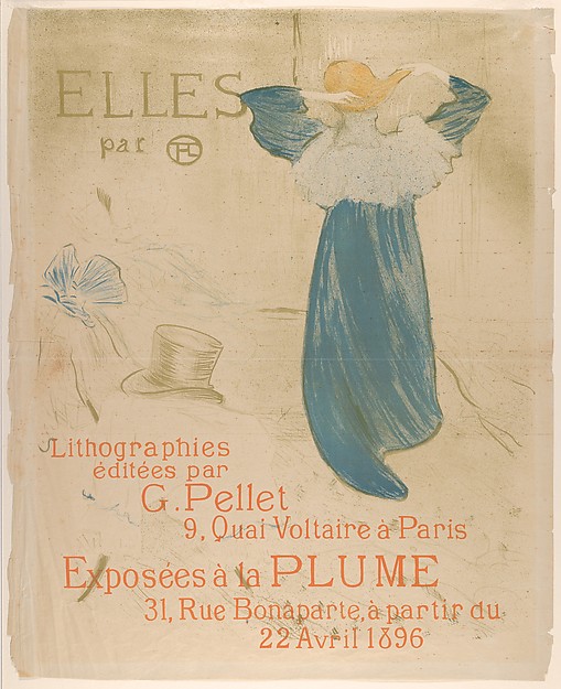 Henri de Toulouse-Lautrec, Elles (poster for 1896 exhibition at La Plume)