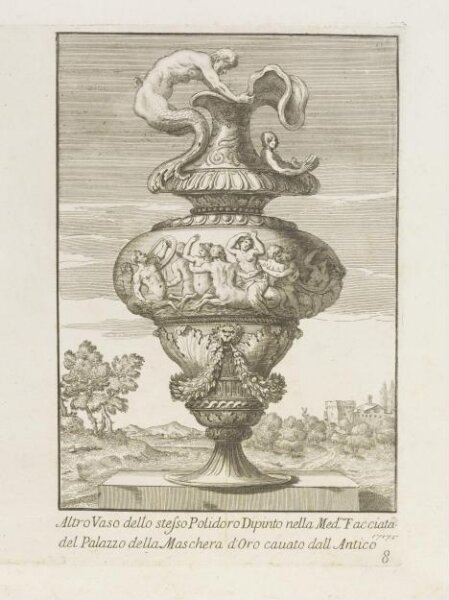 Giovanni Lanfranco, Raccolta di vasi diversi formati da illvstri artefici antichi e di varie targhe soprappóste álle fabbriche più insigni di Roma da celebri architetti moderni